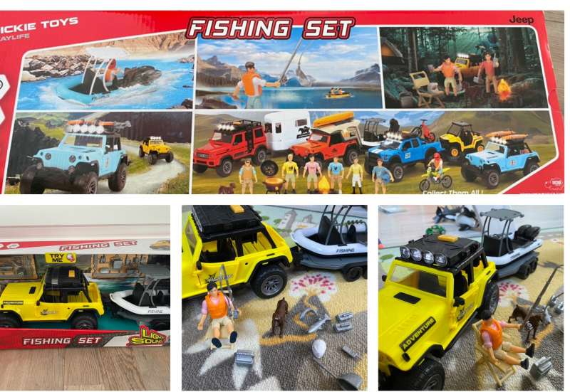 Fishing Set - Auto mit Boot